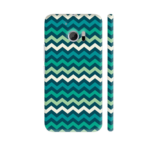 Retro Zig Zag Chevron HTC 10 / 10 Lifestyle Cover| Artist: Neeja Shah