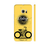 Riding Bicycle On Yellow HTC 10 / 10 Lifestyle Cover| Artist: Designer Chennai