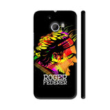 Roger Federer Painting On Black HTC 10 / 10 Lifestyle Cover| Artist: Designer Chennai