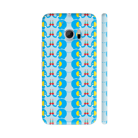 Romantic Geometric Elephant Abstract Pattern HTC 10 / 10 Lifestyle Cover| Artist: Designer Chennai