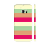 Simply Stripes In Ice Cream Colors HTC 10 / 10 Lifestyle Cover| Artist: Sangeetha