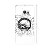 Skull In Black And White HTC 10 / 10 Lifestyle Cover| Artist: Pritpal Singh