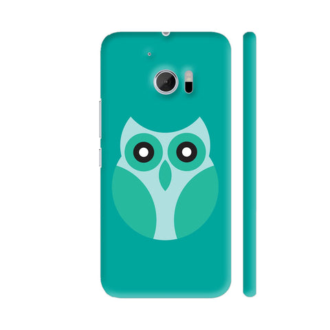 Soft Green Owl HTC 10 / 10 Lifestyle Cover| Artist: Designer Chennai