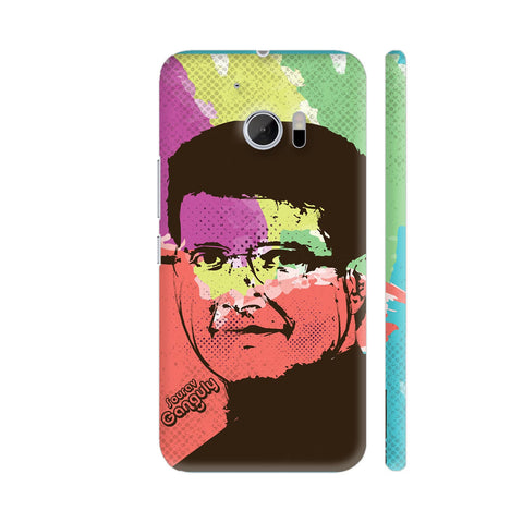 Sourav Ganguly Painting In Multicolor HTC 10 / 10 Lifestyle Cover| Artist: Designer Chennai