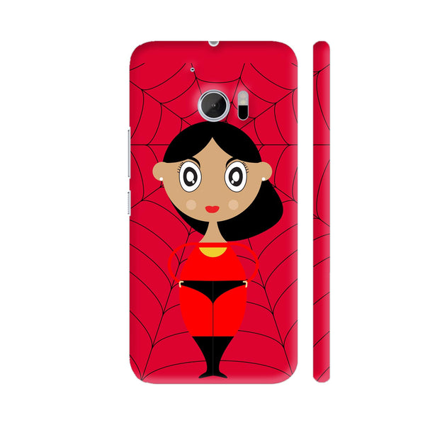 Spider Girl On Red HTC 10 / 10 Lifestyle Cover| Artist: Designer Chennai