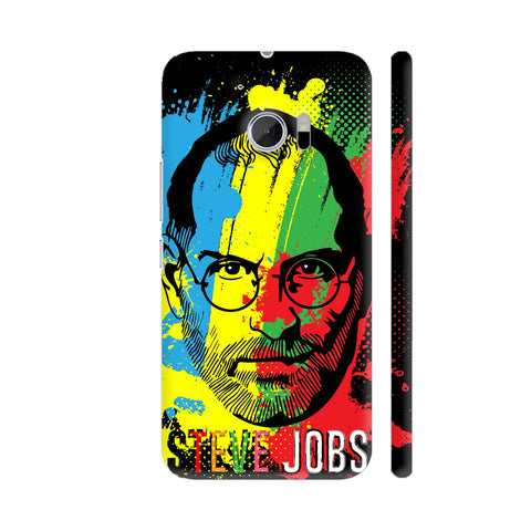 Steve Jobs Painting On Black HTC 10 / 10 Lifestyle Cover| Artist: Designer Chennai