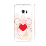 Stick Man Couple In Love HTC 10 / 10 Lifestyle Cover| Artist: Designer Chennai