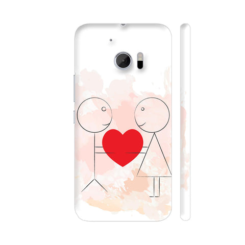Stick Man Couple In Love HTC 10 / 10 Lifestyle Cover| Artist: Designer Chennai