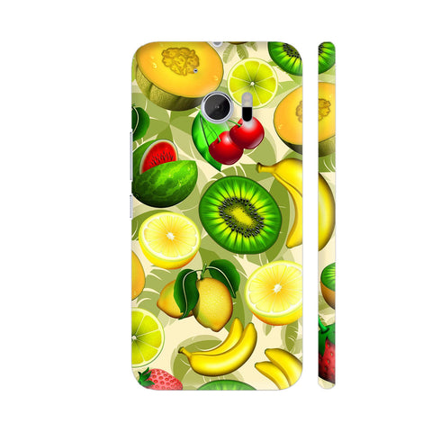 Summer Fruits Juicy Pattern HTC 10 / 10 Lifestyle Cover| Artist: BluedarkArt