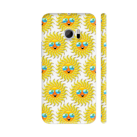 Summer Sun Cartoon With Sunglasses HTC 10 / 10 Lifestyle Cover| Artist: BluedarkArt