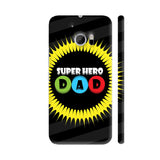 Super Hero Dad Graphic On Black HTC 10 / 10 Lifestyle Cover| Artist: Designer Chennai