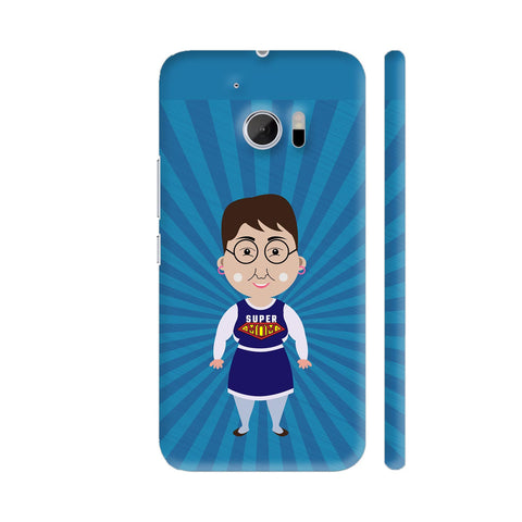 Super Mom On Blue HTC 10 / 10 Lifestyle Cover| Artist: Designer Chennai