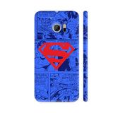 Superman Red On Blue HTC 10 / 10 Lifestyle Cover| Artist: Abhinav