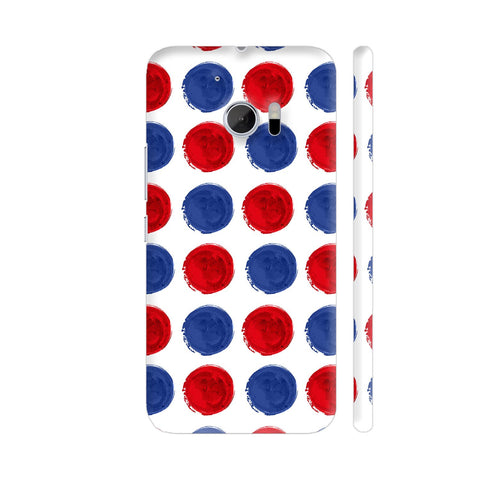 Sushi Pattern Red Blue HTC 10 / 10 Lifestyle Cover| Artist: Abhinav