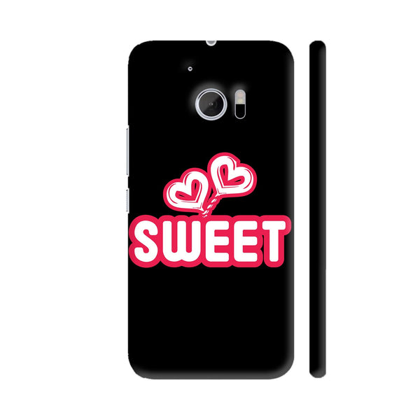 Sweet Heart Valentine Pops On Black HTC 10 / 10 Lifestyle Cover| Artist: Designer Chennai