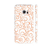 Swirl Orange HTC 10 / 10 Lifestyle Cover| Artist: Abhinav