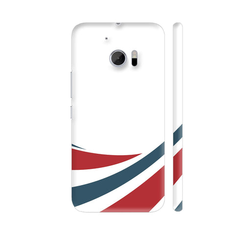 Swirl Red Grey HTC 10 / 10 Lifestyle Cover| Artist: Abhinav