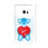 Teddy Bear On Blue HTC 10 / 10 Lifestyle Cover| Artist: Designer Chennai