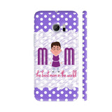 The Best Mom In The World On Blue Polka Dots HTC 10 / 10 Lifestyle Cover| Artist: Designer Chennai