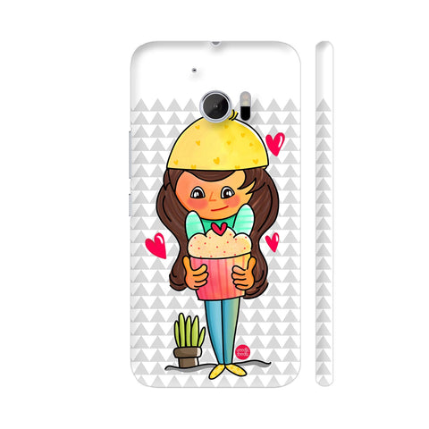 The Cupcake Girl HTC 10 / 10 Lifestyle Cover| Artist: Woodle Doodle