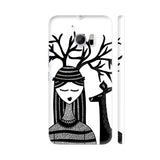 The Deer Girl In Black HTC 10 / 10 Lifestyle Cover| Artist: Woodle Doodle