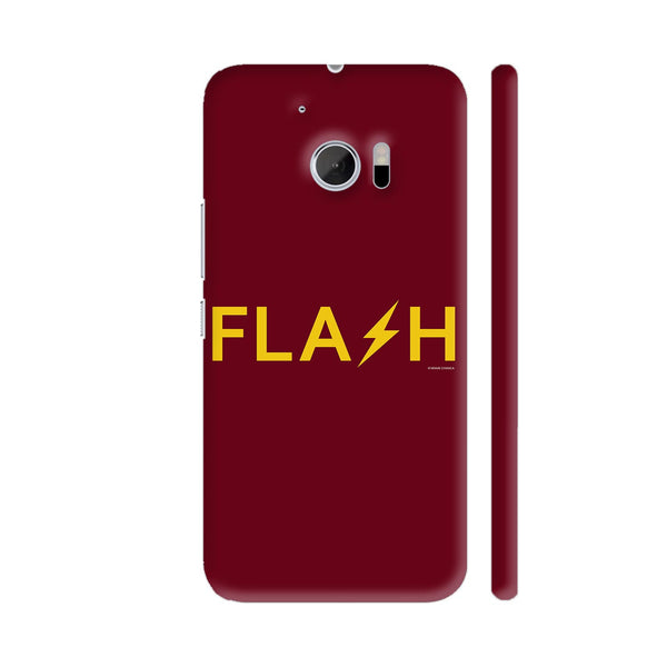 The Flash On Red HTC 10 / 10 Lifestyle Cover| Artist: Manik Chawla