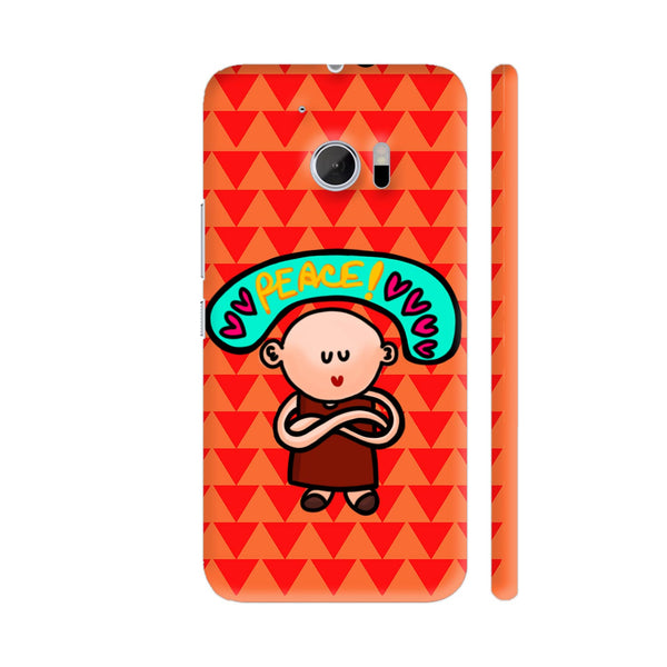 The Monk Love Peace HTC 10 / 10 Lifestyle Cover| Artist: Woodle Doodle