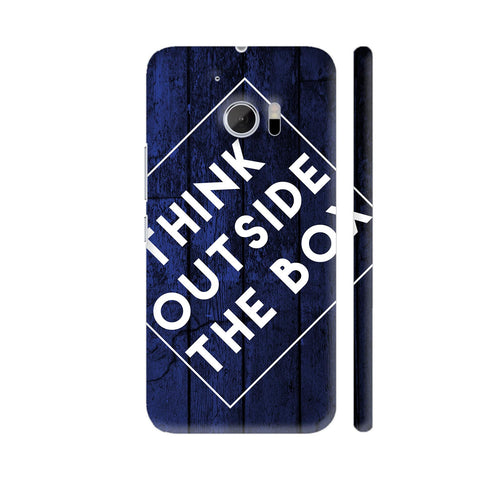 Think Outside The Box Blue HTC 10 / 10 Lifestyle Cover| Artist: Abhinav