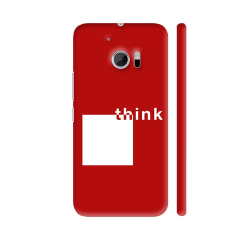 Think Outside The Box Red HTC 10 / 10 Lifestyle Cover| Artist: Abhinav