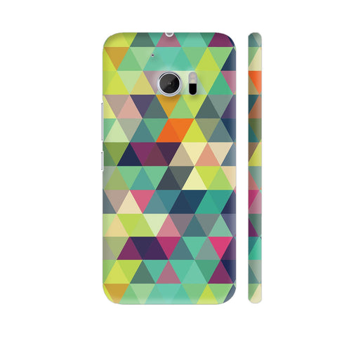 Trippy Triangles Multicolor HTC 10 / 10 Lifestyle Cover| Artist: Abhinav