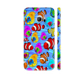 Tropical Fishes Cartoon Pattern HTC 10 / 10 Lifestyle Cover| Artist: BluedarkArt