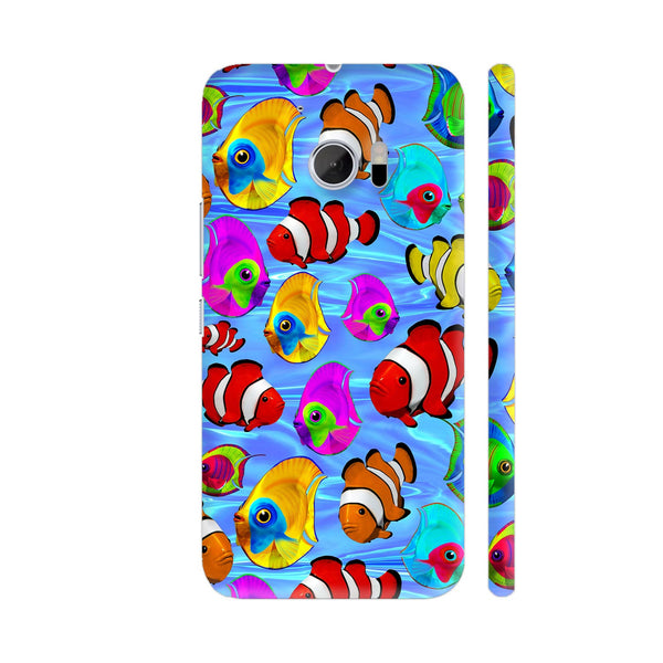 Tropical Fishes Cartoon Pattern HTC 10 / 10 Lifestyle Cover| Artist: BluedarkArt
