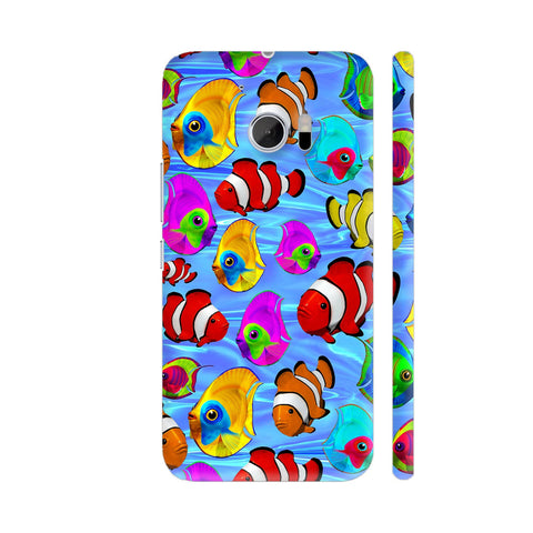 Tropical Fishes Cartoon Pattern HTC 10 / 10 Lifestyle Cover| Artist: BluedarkArt
