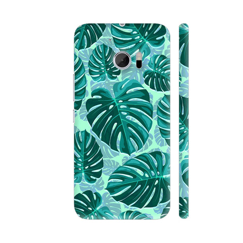 Tropical Leaf Monstera Pattern HTC 10 / 10 Lifestyle Cover| Artist: BluedarkArt