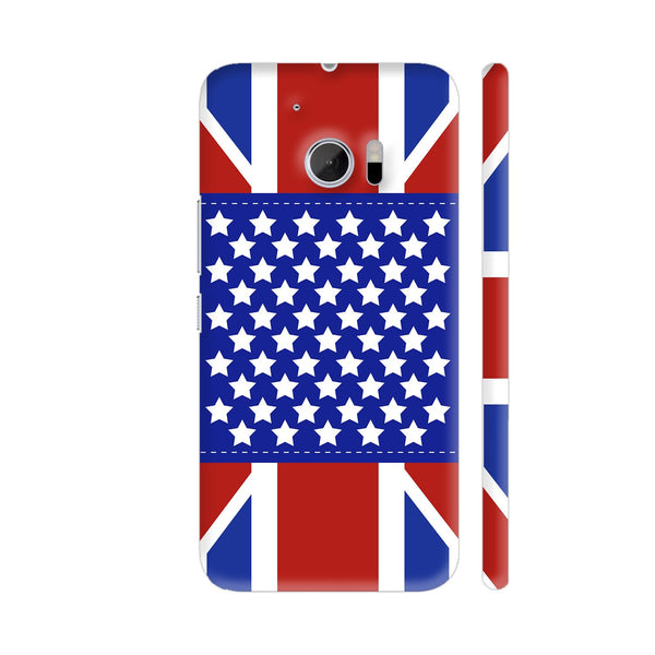 USA UK Flag Mixture HTC 10 / 10 Lifestyle Cover| Artist: Designer Chennai