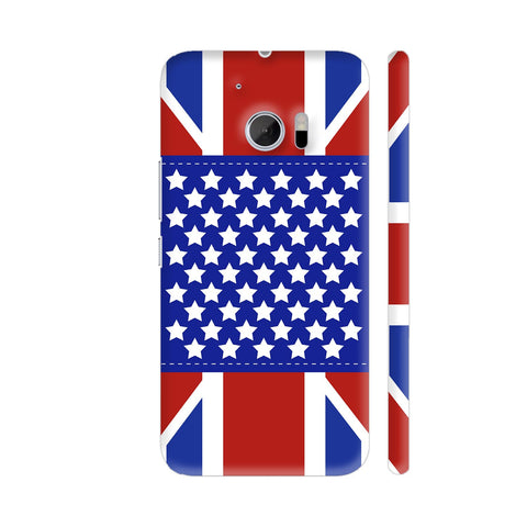 USA UK Flag Mixture HTC 10 / 10 Lifestyle Cover| Artist: Designer Chennai