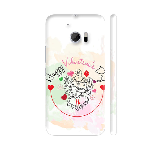 Valentine Floral Flourishes HTC 10 / 10 Lifestyle Cover| Artist: Designer Chennai