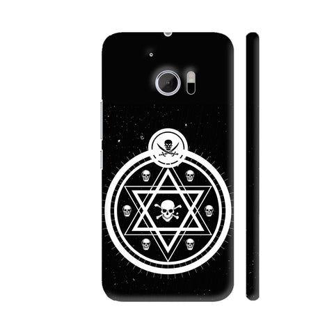 Victorian Astrology Skull On Black HTC 10 / 10 Lifestyle Cover| Artist: Designer Chennai