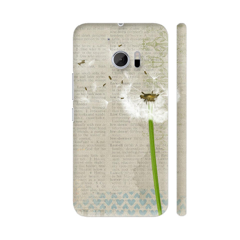 Vintage Dandelion Flower HTC 10 / 10 Lifestyle Cover| Artist: WonderfulDreamPicture