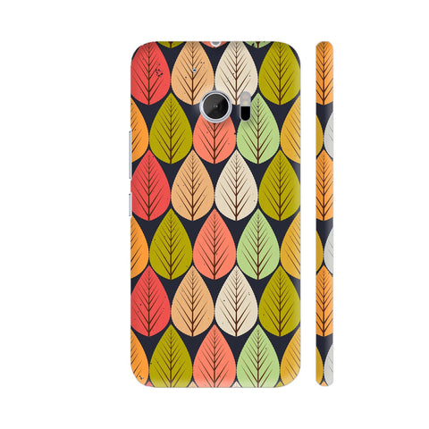 Vintage Seamless Light Multicolor Leaves HTC 10 / 10 Lifestyle Cover| Artist: Designer Chennai
