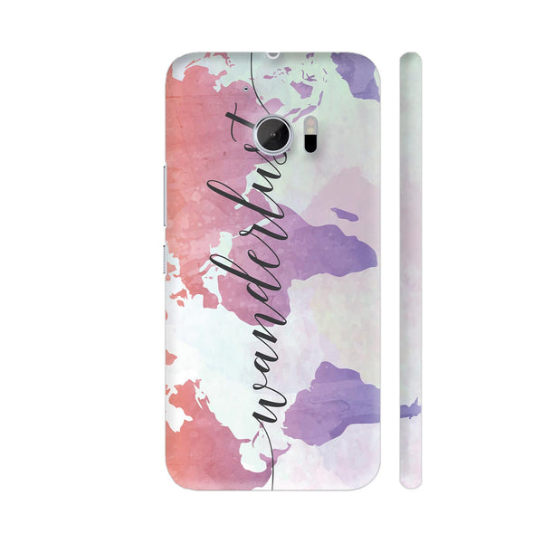 Wanderlust Travel World Map HTC 10 / 10 Lifestyle Cover| Artist: Adeela Abdul Razak