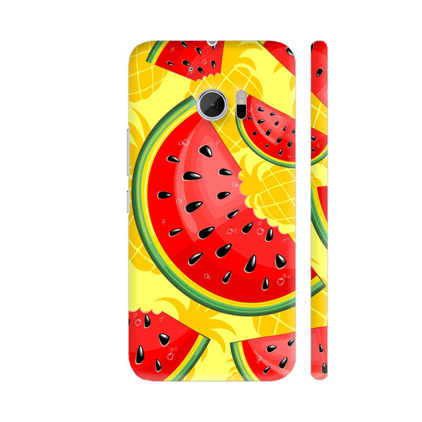 Watermelon And Pineapple Juicy Pattern HTC 10 / 10 Lifestyle Cover| Artist: BluedarkArt