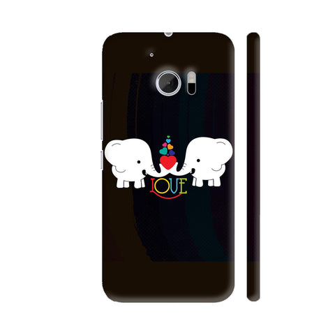 White Elephant With Heart And Love HTC 10 / 10 Lifestyle Cover| Artist: Designer Chennai