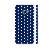 White Stars On Blue HTC 10 / 10 Lifestyle Cover| Artist: Abhinav