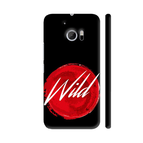 Wild Red Black HTC 10 / 10 Lifestyle Cover| Artist: Abhinav