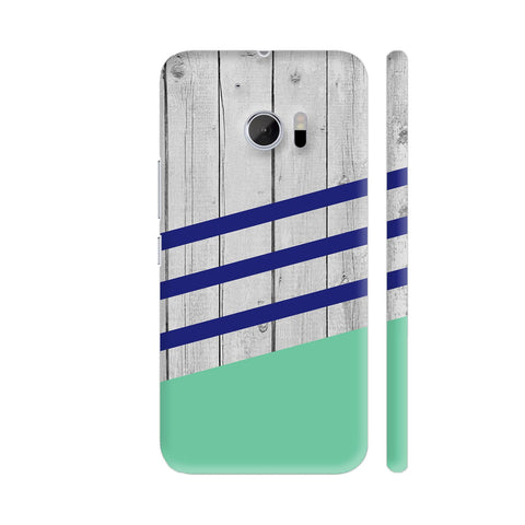 Wood Teal HTC 10 / 10 Lifestyle Cover| Artist: Abhinav