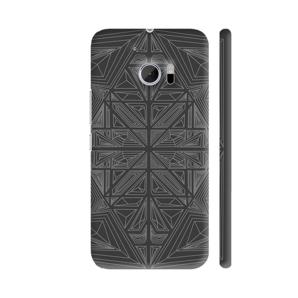 X Lines Web On Black HTC 10 / 10 Lifestyle Cover| Artist: Sourabh Tiwari