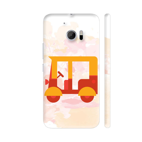 Yellow Auto Rickshaw HTC 10 / 10 Lifestyle Cover| Artist: Designer Chennai
