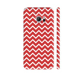 Zigzag Red HTC 10 / 10 Lifestyle Cover| Artist: Abhinav